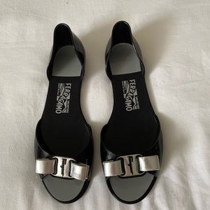 Salvatore Ferragamo jelly flats sz 10